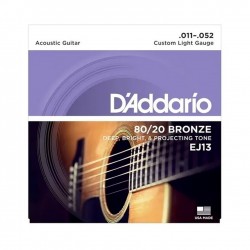 Encordoamento D'Addarío Acoustic Guitar Bronze .011 - .052 